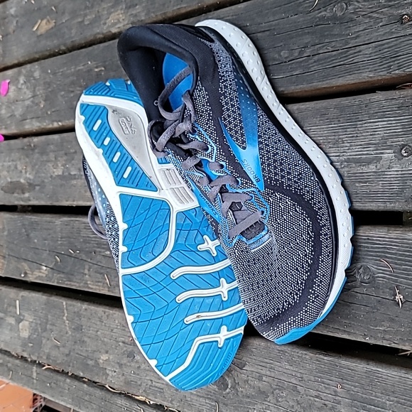 Brooks Glycerin 19 Men's Running Shoes Black/Blue - Picture 2 of 4